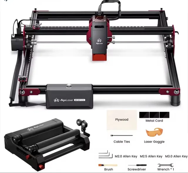 Laser Graveermachine 2 in 1 Set - Met Expansion Kit - Graveer Eenvoudig Grote Objecten - 226% Groter Graveergebied - Brede Compabiliteit
