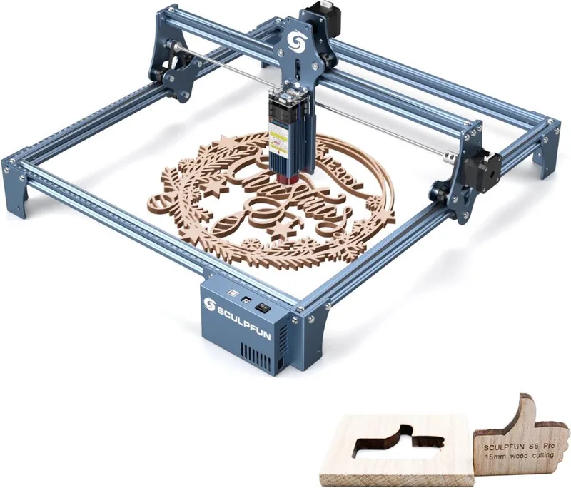 Laser Graveermachine - Sculpfun S9 Graveermachine - Graveermachine - Laser cutter - Hout Acryl Laser Snijmachine - Ultra Dunne Laser van Algolaser – productfoto