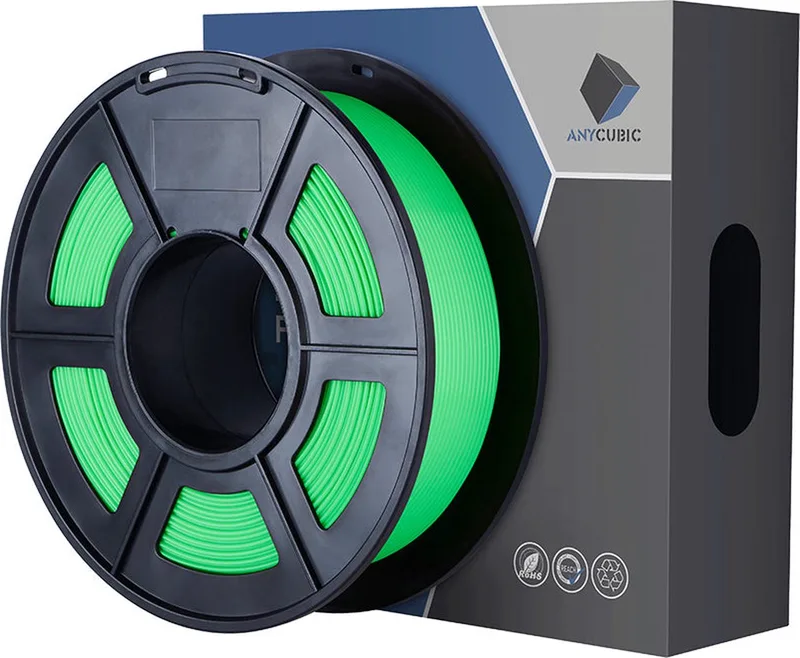 1.75mm PLA 3D Printer Filament 1KG van Anycubic in Groen – productfoto