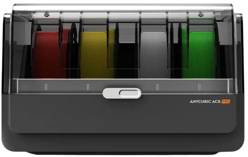 ACE Pro Multicolor Filamentsysteem – 4-Kleuren, Actieve Filamentdroger & Auto Switch van Anycubic in Zwart – productfoto