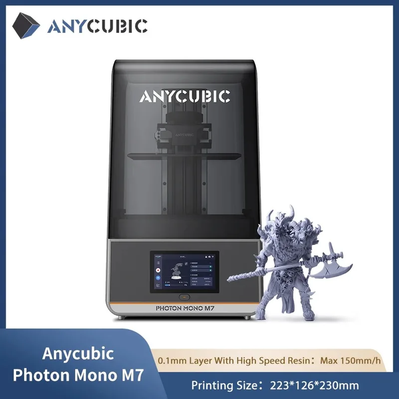 Chelsey-store - 3D-printer - 14K Mono MSLA 3D-printer - Snelheid tot 150 mm/u - 2.23 x 1.26 x 2.30 cm von Anycubic in Photon Mono – Produktfoto
