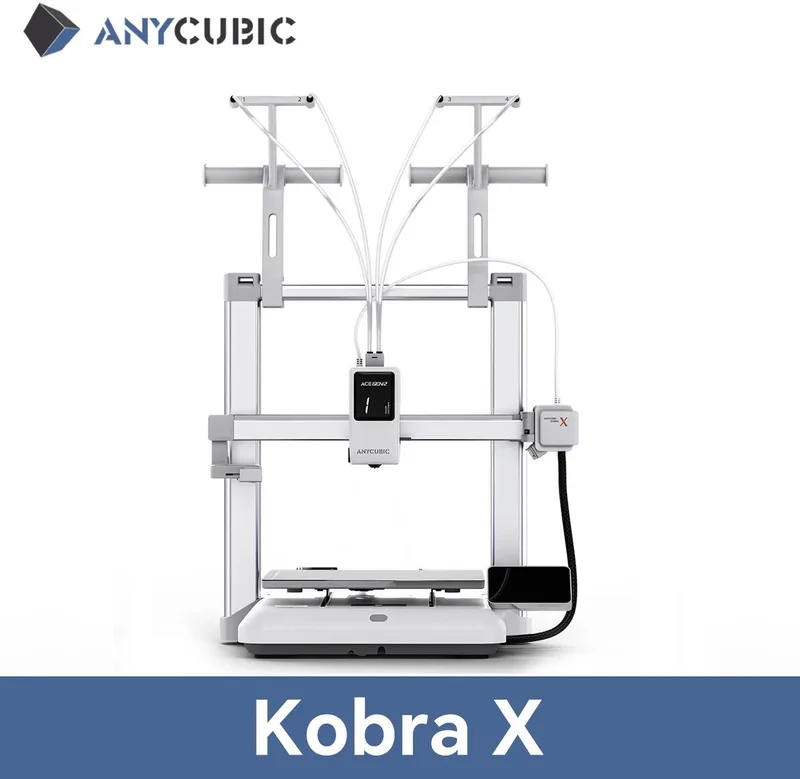 Chelsey-store - 3D-printer - Multikleuren print - 2x sneller en Materiaal besparend - Ingebouwde slimme afstandbediening - 26 x 26 x 26 cm - X von Anycubic in Kobra – Produktfoto