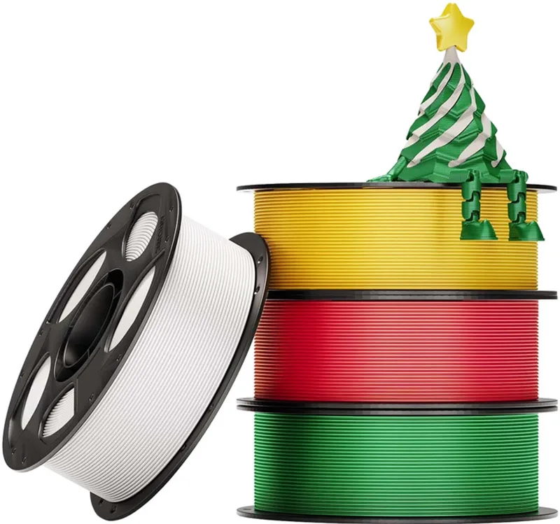 Filament Pla Silk 4 Stuks Voor 3D-Printer Hoge Kwaliteit En Precisie van Anycubic in Transparant – productfoto