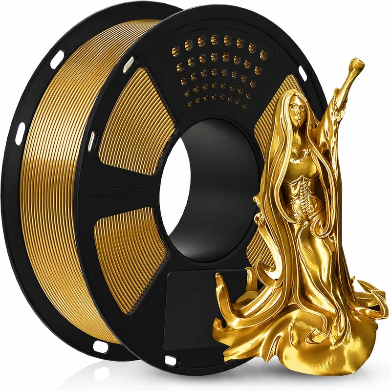 PLA Filament 1KG (Incl. Spoel) – 1.75mm – Hoge Precisie – 3D Printer Filament – Snelle Levering Anycubic by Anycubic in Gold – product photo