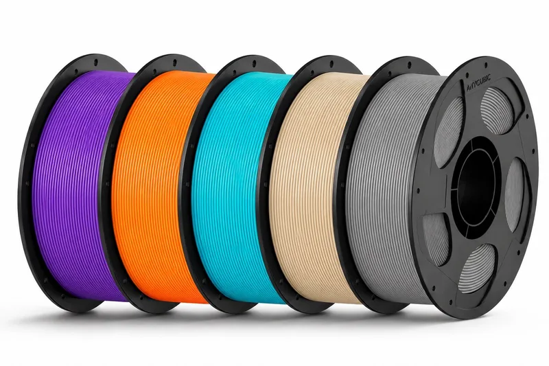 PLA Filament Bundel 5KG (5x1KG) – Oranje, Cyaan, Beige & Grijs – 1.75mm – Hoge Printkwaliteit – Snelle Levering, Morgen in Huis van Artillery in Paars – productfoto