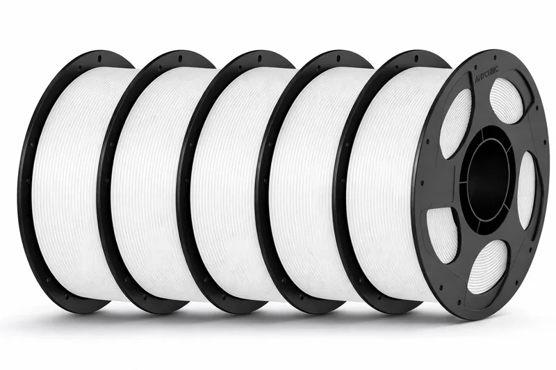 PLA Filament Wit 5KG (5x1KG) 1.75mm met Spoel – Hoge Printkwaliteit – Snelle Levering, Morgen in Huis de Artillery en 5 kg Wit – photo produit