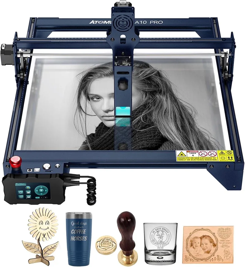 A10 Pro Laser Graveermachine - 50W - 410x400mm - Lasergraveerder - Hout Acryl Laser Snijmachine - Laser Cutter van Atomstack – productfoto