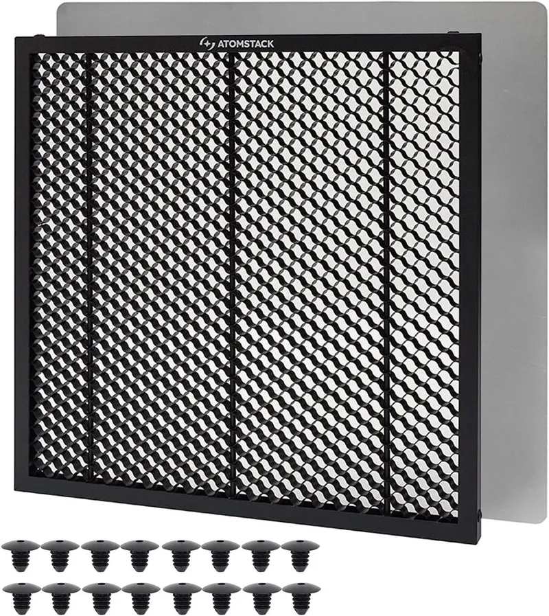 F2N Laser Honeycomb Werktafel - 300 x 300 mm - voor lasergraveermachine - Honingraat Laser Bed - Honingraat Werktabel van Atomstack – productfoto