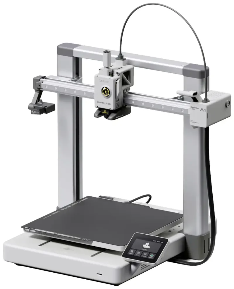 A1 3D Drucker beheizbares Druckbett, integrierte Kamera, LED-Beleuchtung, App-Anbindung, inkl. Software von Bambu Lab – Produktfoto
