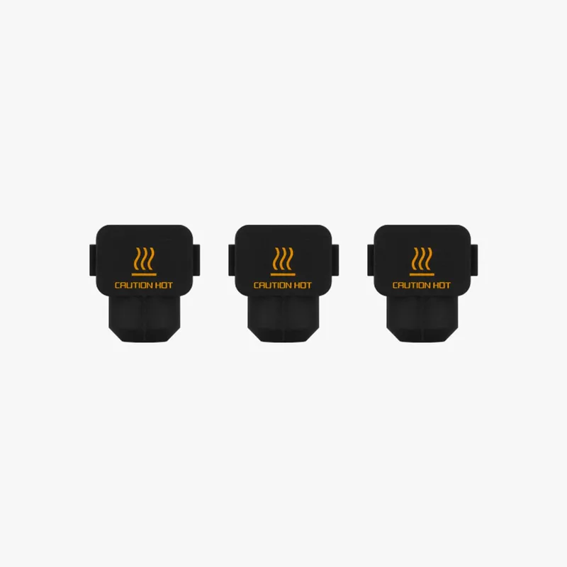 A1 & A1 Mini - Silicone Sleeve / Sock voor Hotend (3 stuks) van Bambu Lab in Zwart – productfoto