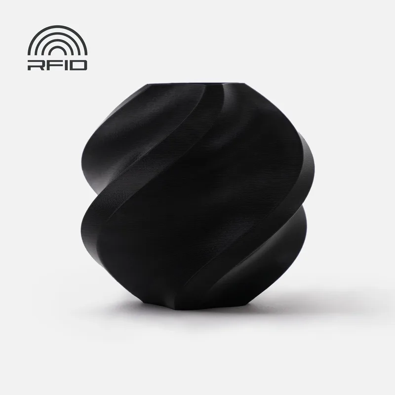 ABS - 1.75mm Filament – 1kg – (black) – REFILL van Bambu Lab in Zwart – productfoto