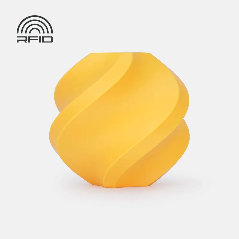ABS - 1.75mm Filament – 1kg – (tangerine yellow) – REFILL van Bambu Lab in Geel – productfoto