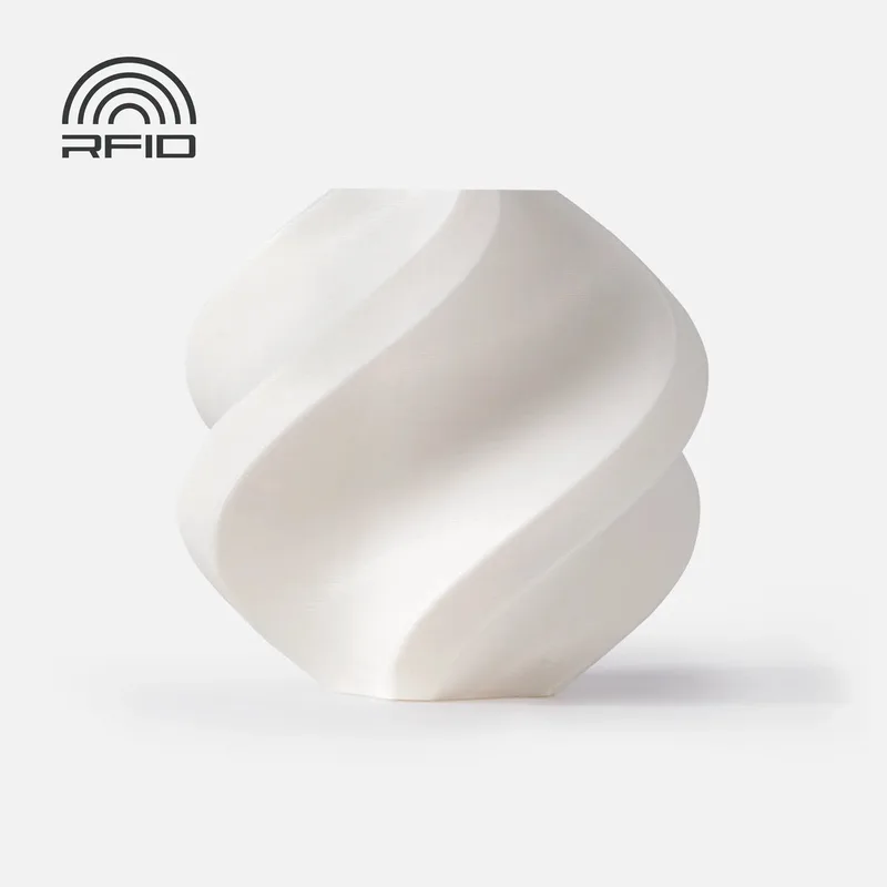ABS Filament 1,75 mm – 1 kg – Zonder Spoel – AMS Compatibel – Voor Gesloten 3D-Printers van Bambu Lab in Wit – productfoto