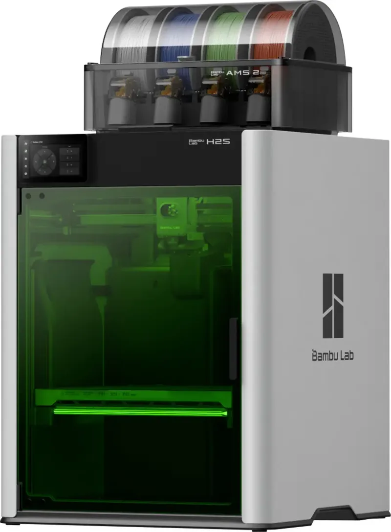 H2S Laser Full Combo 10 W (AMS 2 Pro) 3D Drucker KI-Unterstützung, Kammerheizung, App-Anbindung, integrierte Kamera, beheizbares Druckbett, inkl. von Bambu Lab – Produktfoto