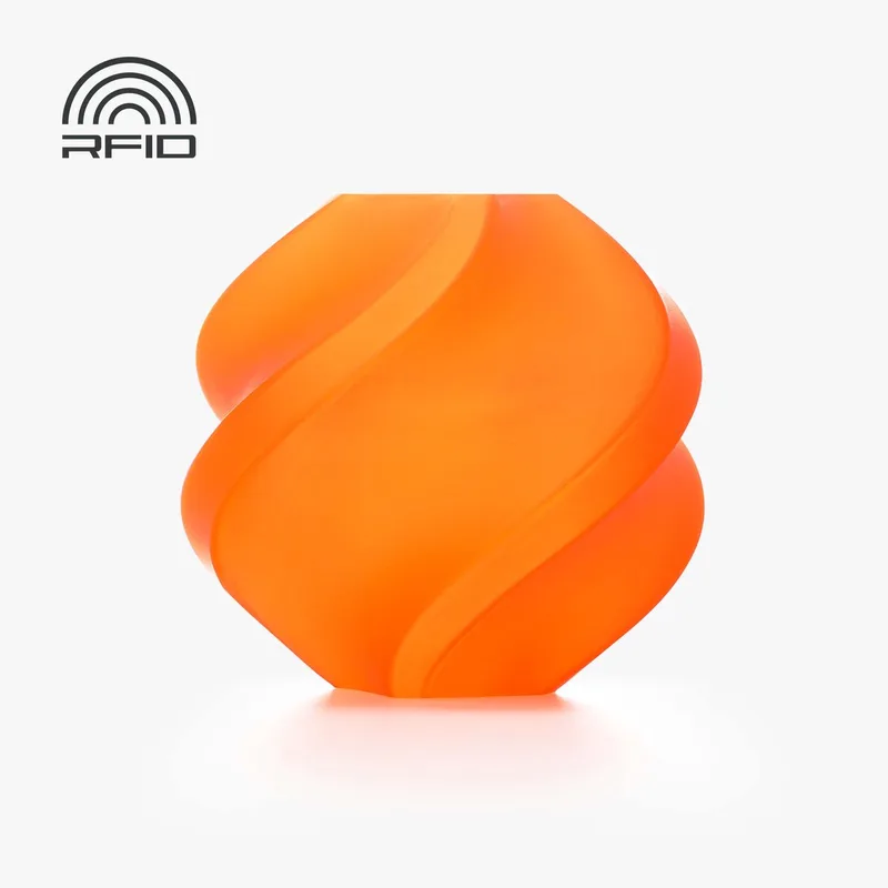 LA Translucent - (Orange) - 1.75mm - 1kg - Filament met spoel van Bambu Lab in Oranje – productfoto