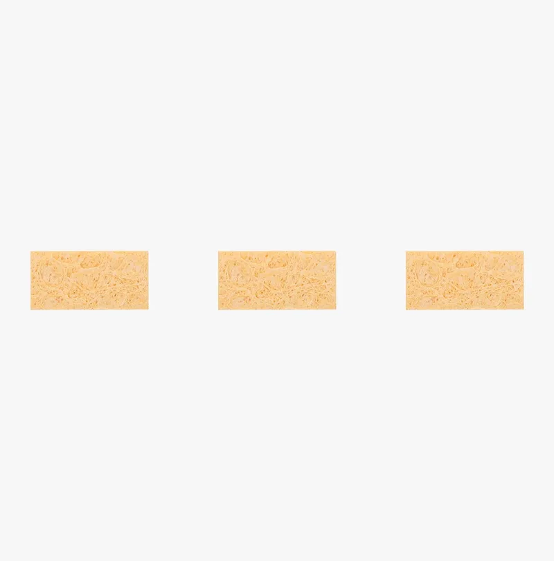 Nozzle Cleaning Sponge (3 stuks) van Bambu Lab in Geel – productfoto