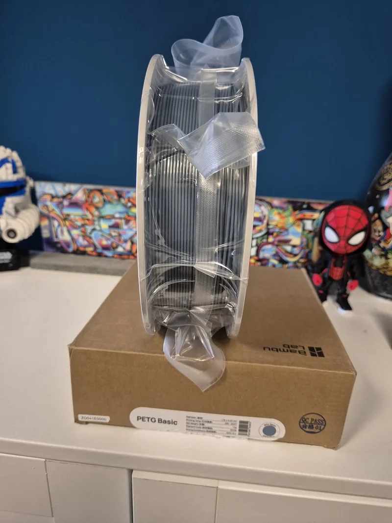 PETG Basic 1.75mm – 1KG – Sterk 3D Printer Filament – Duurzaam en Slagvast van Bambu Lab in Misty blue – productfoto