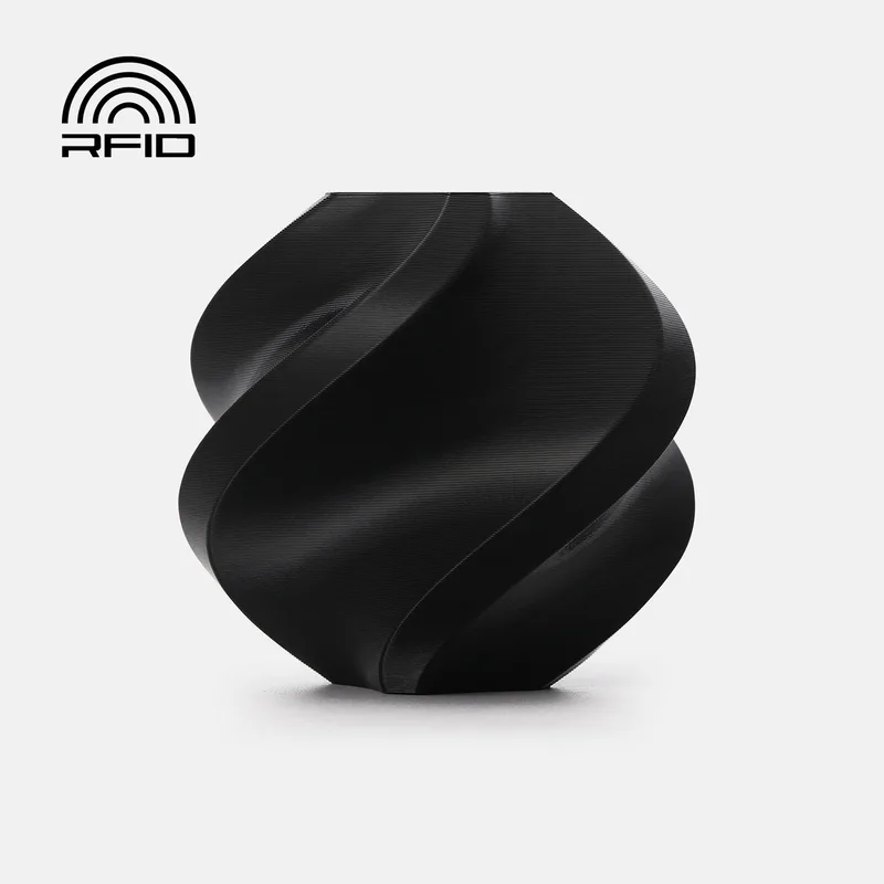 PETG Basic 3D Printer Filament - 1.75mm - 1kg - Black - Incl. Spool van Bambu Lab in Zwart – productfoto