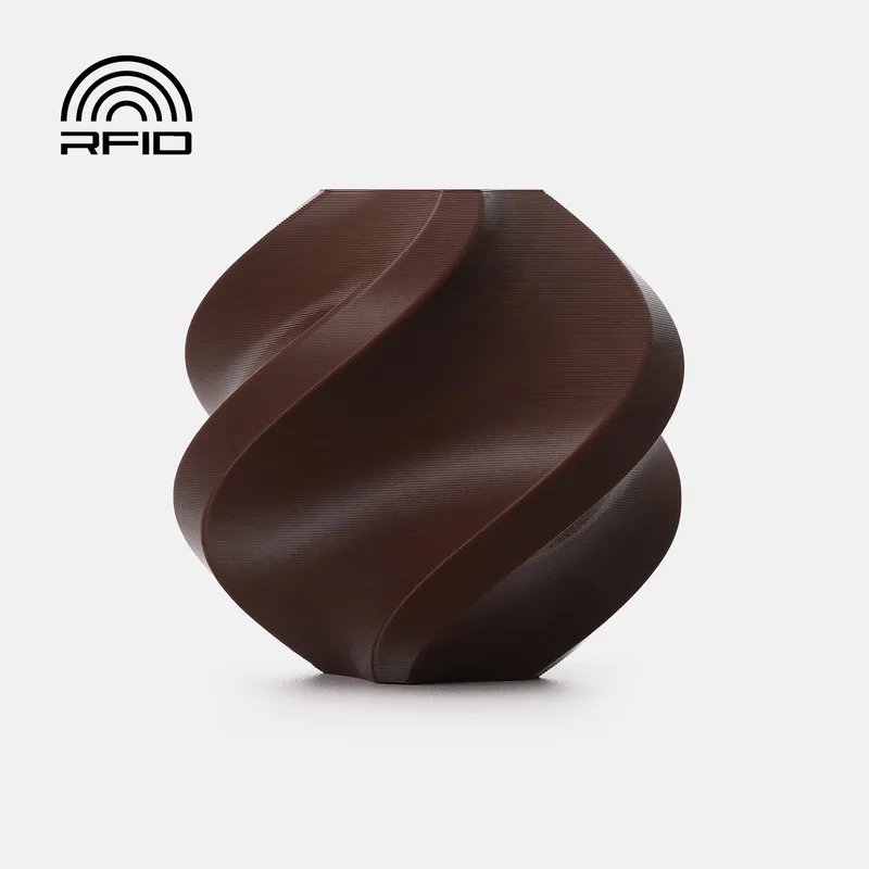PETG Basic 3D Printer Filament - Refill - 1.75mm - 1kg - Dark Brown de Bambu Lab en Donkerbruin – photo produit