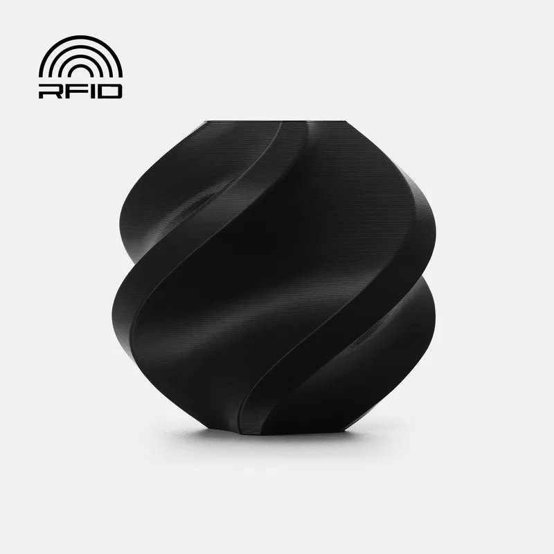 PETG Basic 3D Printer Filament - Refill - 1.75mm - 1kg - (Zwart) by Bambu Lab in Black – product photo