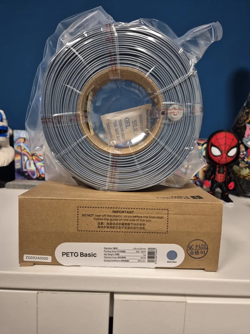 PETG Basic - Misty Blue (Mistblauw) - 3D Printer Filament - 1.75mm - 1kg - Premium Kwaliteit Refill van Bambu Lab in Mystic blue – productfoto