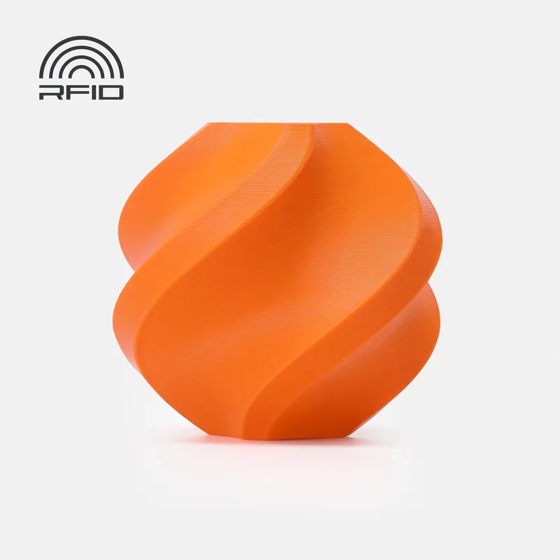 PETG HF 1.75mm Filament – 1kg – Oranje (Orange) - met spoel van Bambu Lab in Oranje petg hf – productfoto