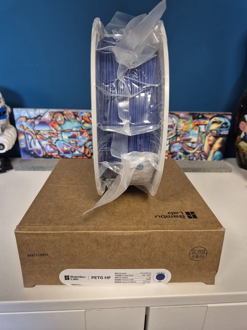 PETG HF 1KG 1.75mm met Spoel – High Flow 3D Printer Filament – Sterk & Duurzaam – AMS Compatibel van Bambu Lab in Blauw – productfoto