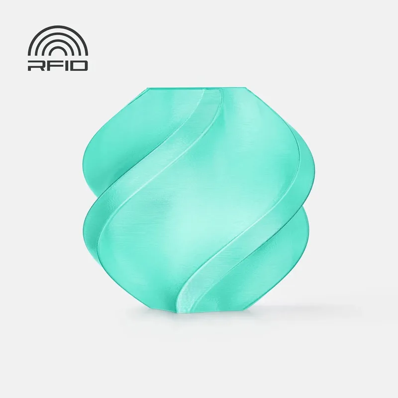PETG Translucent Filament 1.75 mm – 1 kg – Met Spoel van Bambu Lab in Mintgroen – productfoto