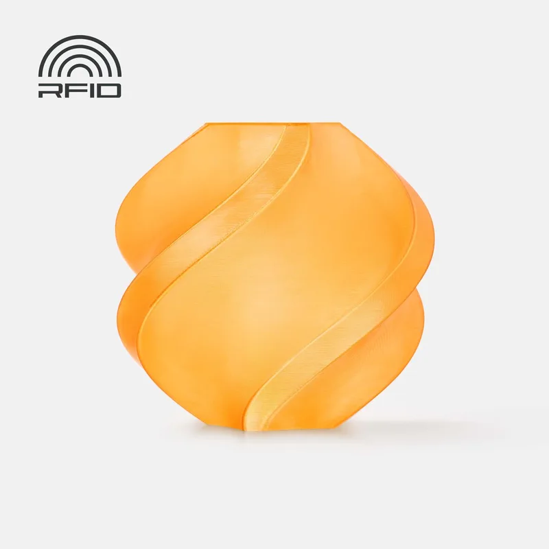 PETG Translucent Filament 1.75 mm – Duurzaam & Minimale Kromtrekking van Bambu Lab in Doorschijnend Oranje – productfoto