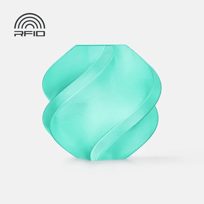 PETG Translucent - Teal (Teal) - 1.75mm - 1kg- Navulling van Bambu Lab in Teal – productfoto