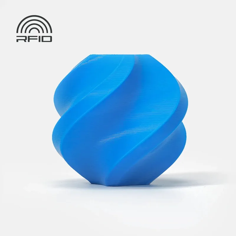 PLA Basic 1.75mm Filament – 1kg – (Cyan) - zonder spoel van Bambu Lab in Cyaan – productfoto