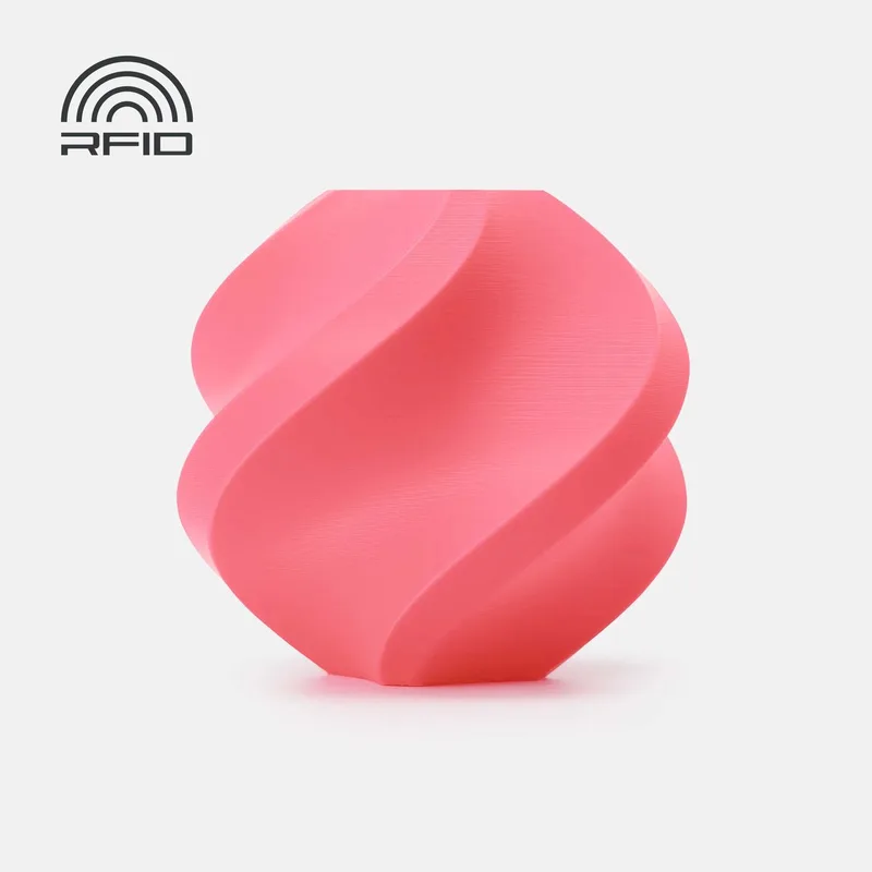 PLA Basic 1.75mm Filament – 1kg – (hot pink) - zonder spoel van Bambu Lab in Felroze – productfoto