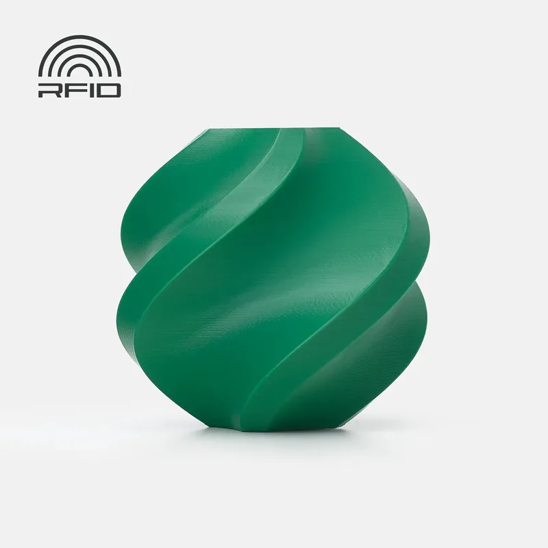 PLA Basic 1.75mm Filament – 1kg – maretakgroen (mistletoe green) - zonder spoel van Bambu Lab in Mistletoegroen – productfoto