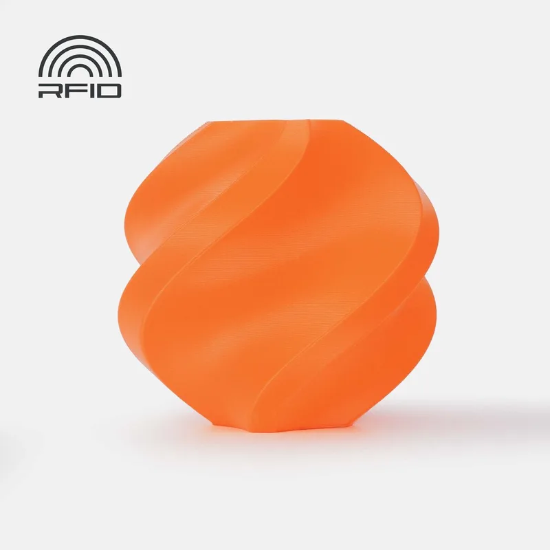 PLA Basic 1.75mm Filament – 1kg – oranje (orange) - zonder spoel van Bambu Lab in Oranje refill – productfoto
