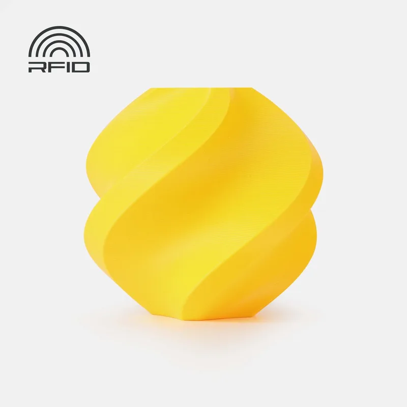 PLA Basic 1.75mm Filament – 1kg – (yellow) - zonder spoel van Bambu Lab in Geel – productfoto