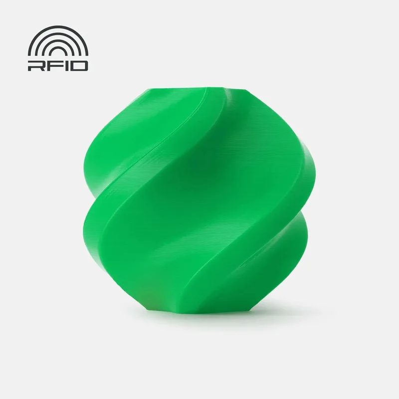 PLA Basic Bambu Refill 1kg – 1.75mm | Sterk & Betrouwbaar Basis Filament voor 3D-Printing van Bambu Lab in Groen – productfoto