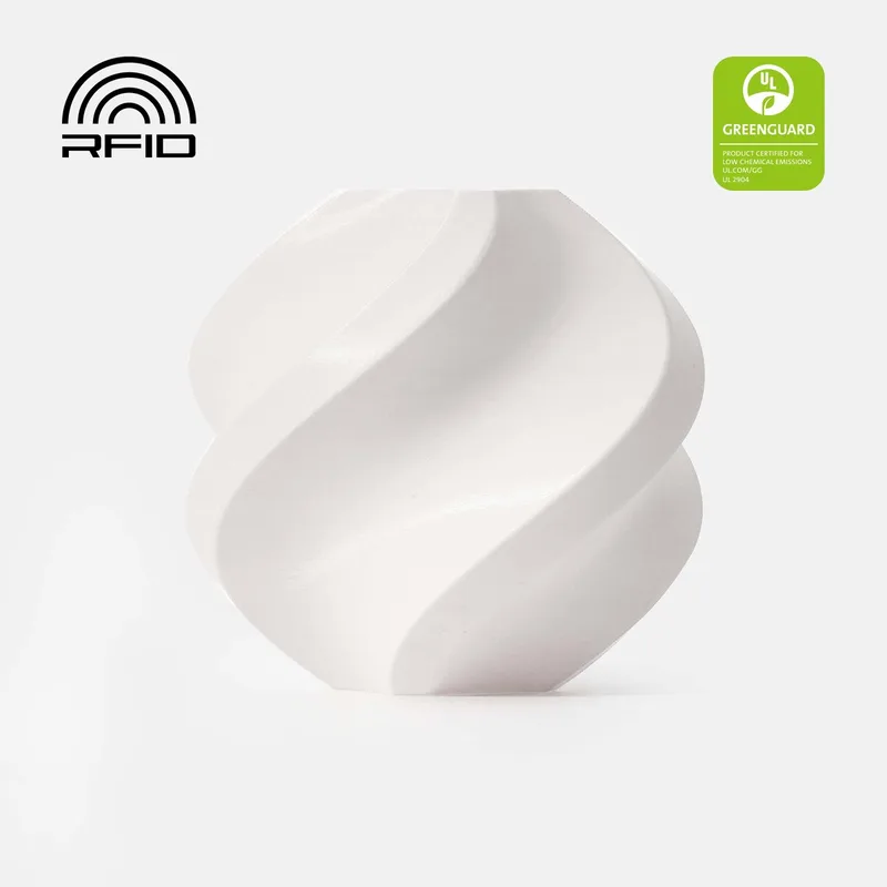 PLA Basic - met spoel - 1KG - filament - Jade van Bambu Lab in Wit – productfoto