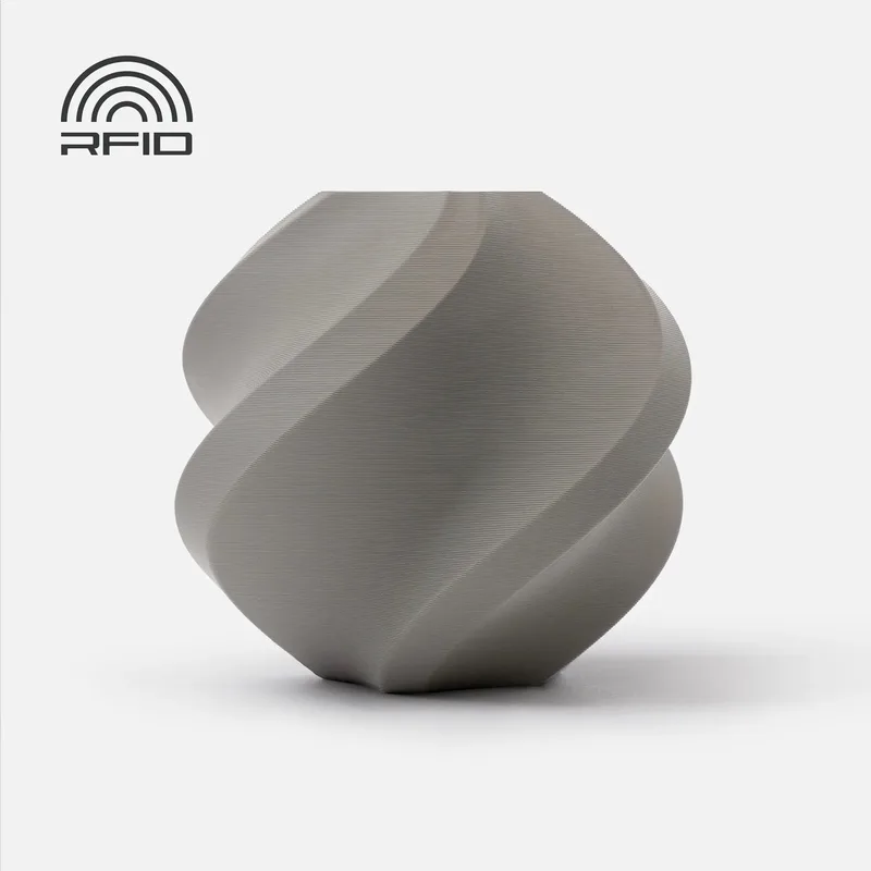 PLA Basic Refill – Grijs (RFID) | 1.75 mm Filament | Strak Grijs & Betrouwbare Printkwaliteit van Bambu Lab in Grijs Refill – productfoto