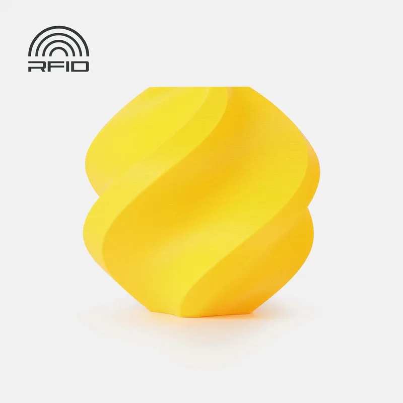 PLA Basic Refill – (RFID) | 1.75 mm Filament | Heldere Gele Kleur & Perfecte Printkwaliteit van Bambu Lab in Geel – productfoto