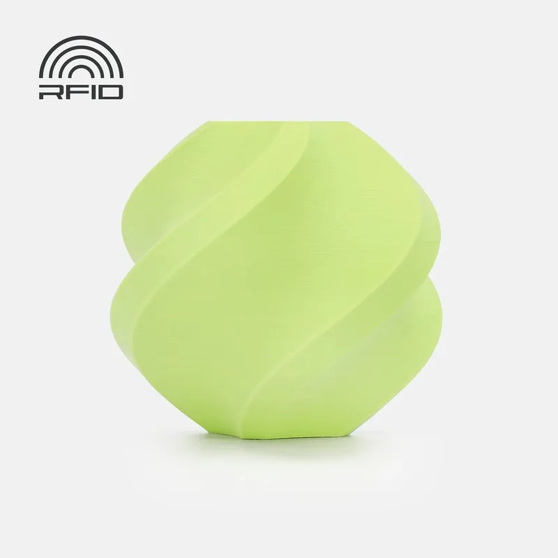 PLA Matte - 1.75mm Filament – 1kg – appel groen (Apple Green) – REFILL van Bambu Lab in Groen, Matte – productfoto