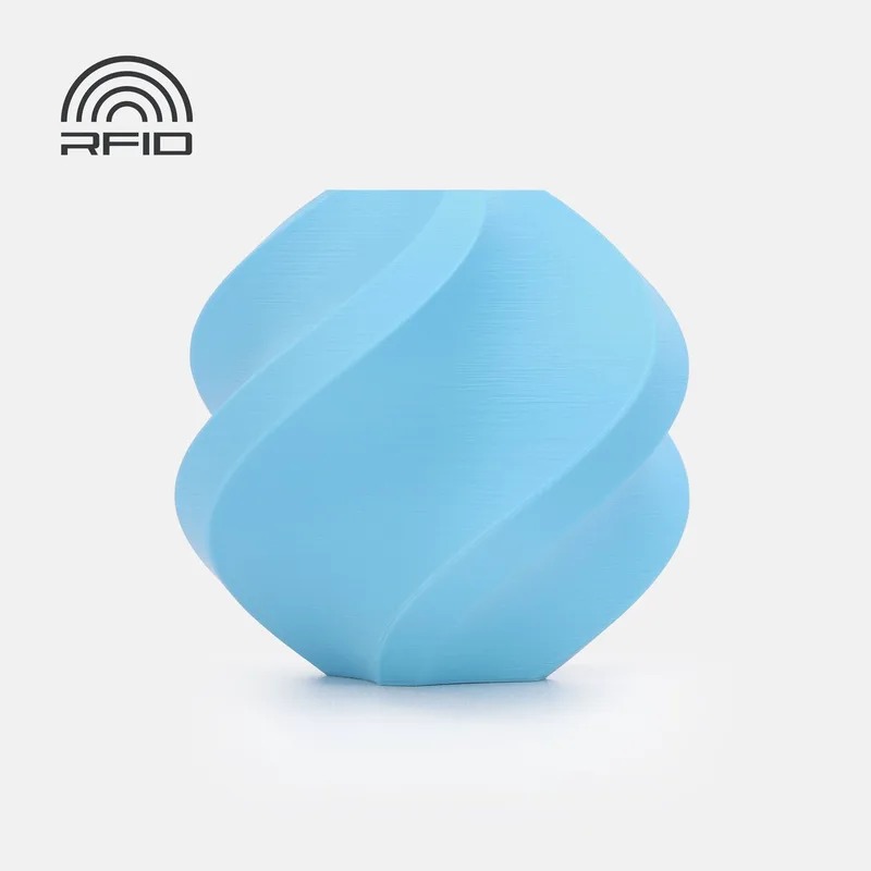 PLA Matte 1.75mm Filament – 1kg – hemelsblauw (sky blue) - zonder spoel van Bambu Lab in Hemelsblauw, Matte – productfoto