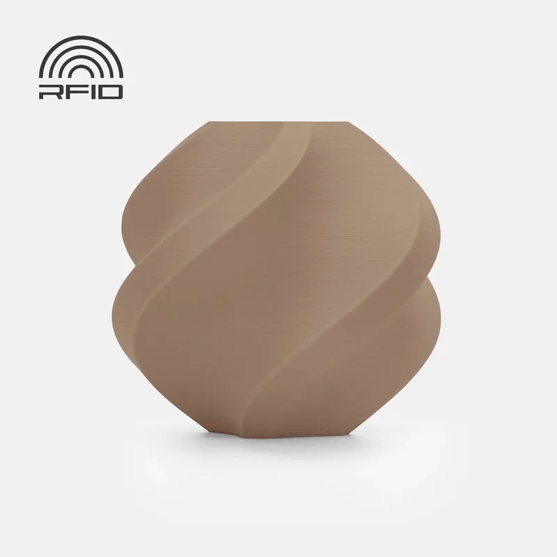 PLA Matte 1.75mm Filament – 1kg – Latte bruin (Latte Brown) - zonder spoel van Bambu Lab in Mat latte brown – productfoto