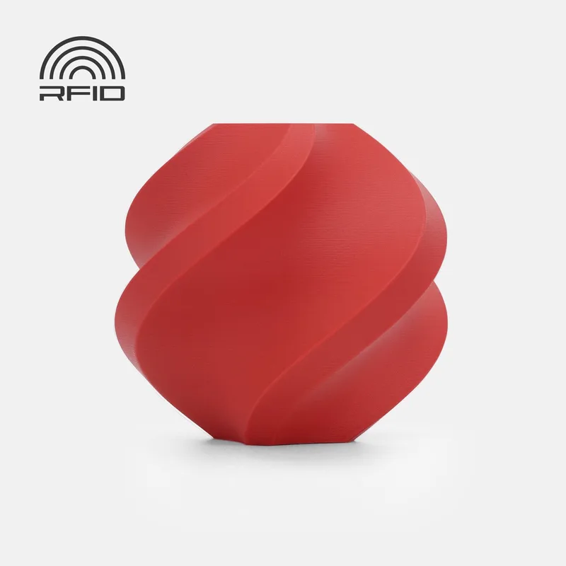 PLA Matte 3D Printer Filament - 1.75mm - 1kg - (Scharlakenrood) - Incl. Spool van Bambu Lab in Scarlet red – productfoto