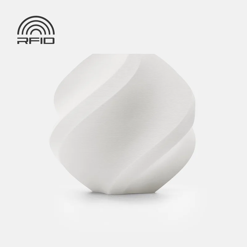 PLA Matte Filament – 1.75mm – 1kg – Inclusief Herbruikbare Spoel – High Speed 3D-Printen – RFID Ondersteuning van Bambu Lab in Ivory white – productfoto