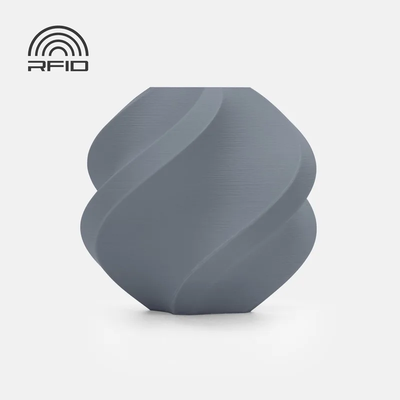 PLA Matte Filament – 1 kg – 1.75 mm op Spoel van Bambu Lab in Ash gray – productfoto