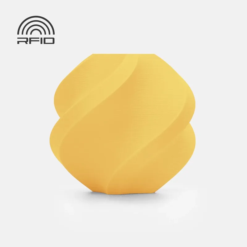 PLA Matte Lemon – 1kg Refill 1.75mm | Premium Mat Citroen Geel Filament voor Strakke, Detailrijke Prints van Bambu Lab in Geel – productfoto