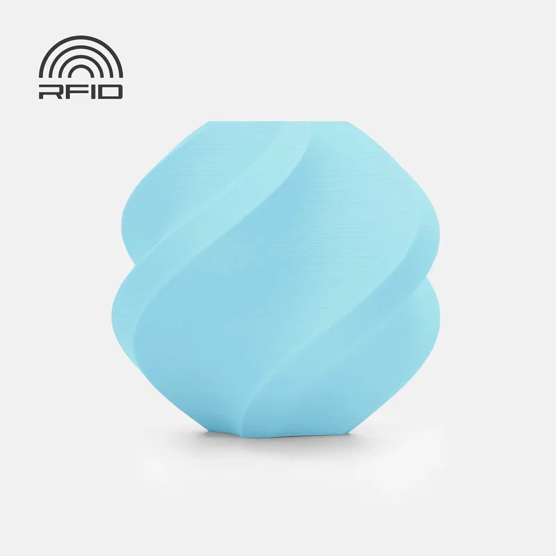 PLA Matte Refill 1.75mm – 1 kg – IJsblauw – 3D Printer Filament van Bambu Lab in Ice Blue – productfoto