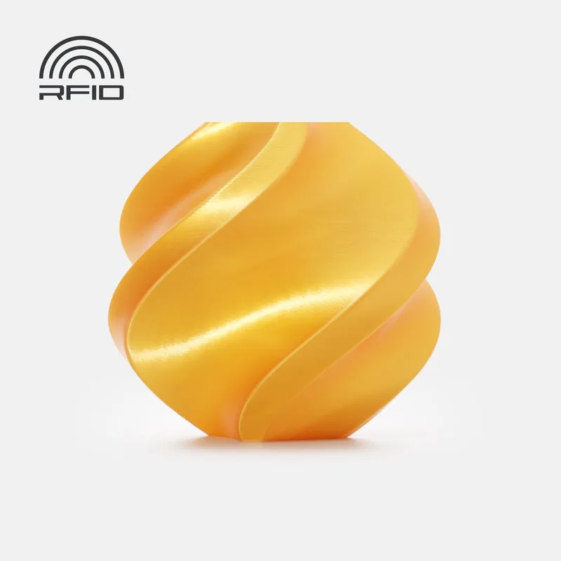 PLA Silk+ - Gold (Goud) - 1.75mm - 1kg op spoel van Bambu Lab in Gold spoel – productfoto