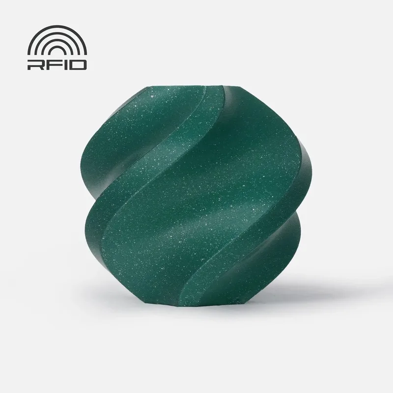 PLA Sparkle - Alpine Green Sparkle (Groen) - 1.75mm - 1kg - met spoel by Bambu Lab – product photo