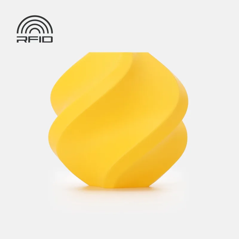 PLA Tough+ Yellow met spoel 1.75mm van Bambu Lab in Geel – productfoto